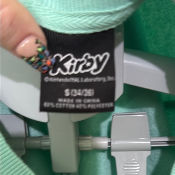 Kirby Graphic vintage Women's Crew Neck Sweater - Light Green - Picture 5 of 8